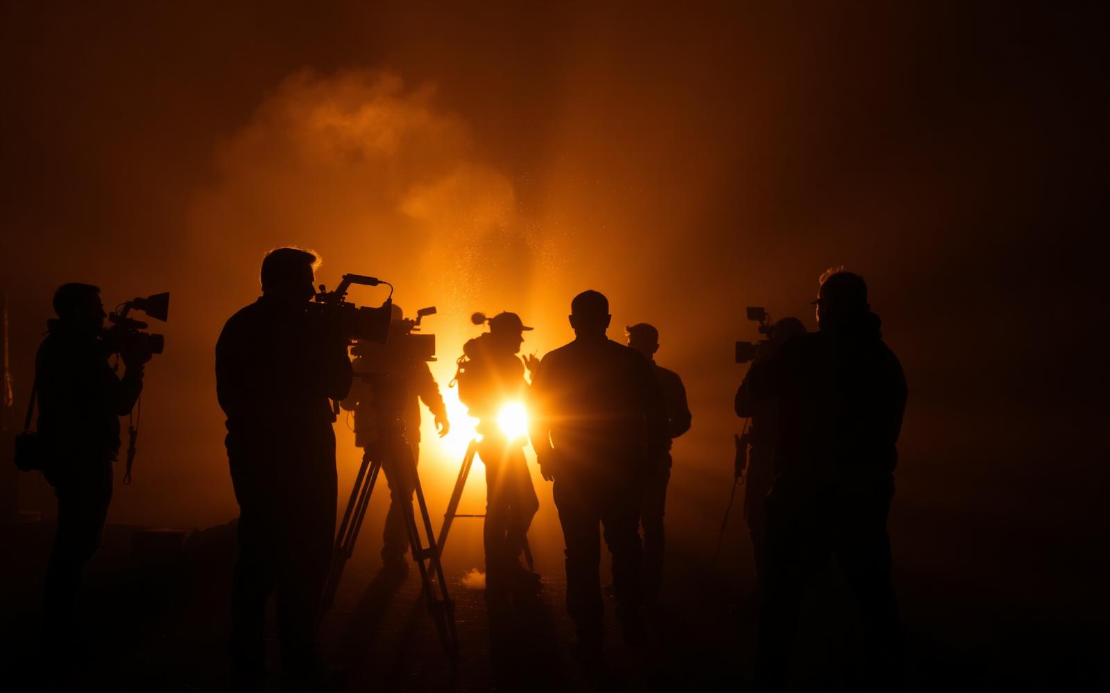 Film crew at work